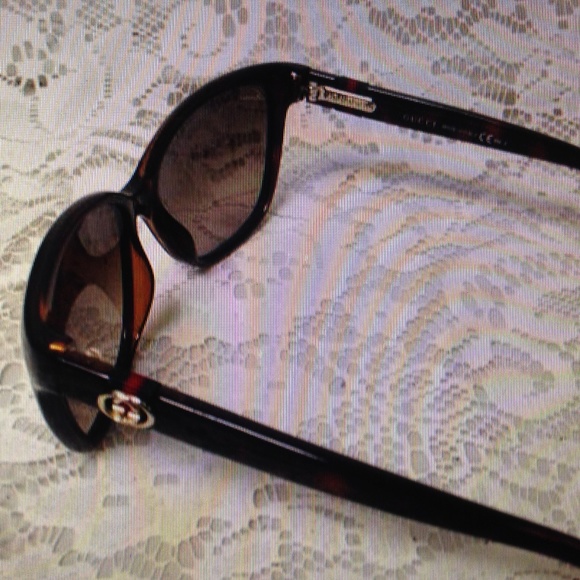Gucci, Italy, Brown Tortoise Sunglasses